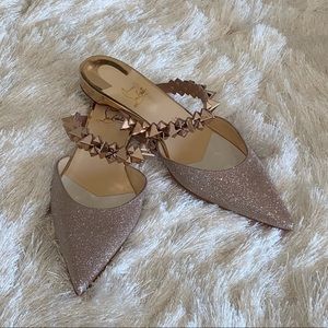 Rose Gold Christian Louboutin Mules